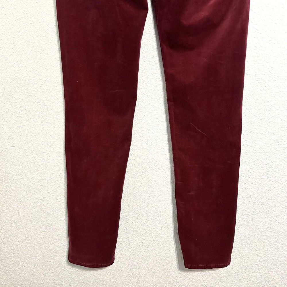 KUT FROM THE KLOTH pants women Size 12 Diana Skinny Corduroy Jeans burgundy red - Picture 6 of 16